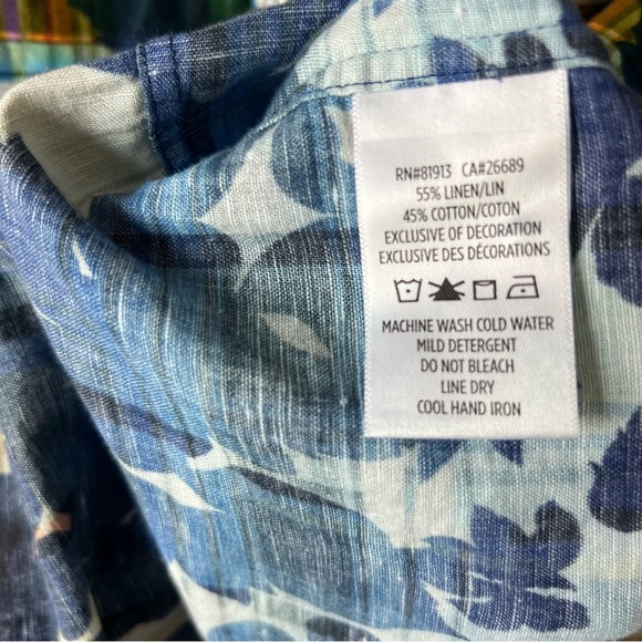 Robert Graham Men’s Medium Cul de Sack Tropical Plaid Short Sleeve Shirt - Picture 7 of 7